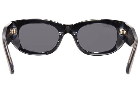 Gucci GG1215S 002 Sunglasses Women's Black/Grey Rectangle .